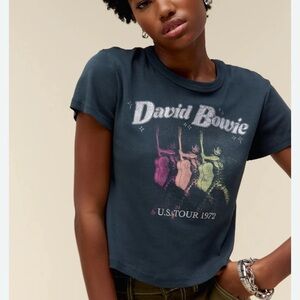 David Bowie Shrunken 1972 Tour Tee By Daydreamer